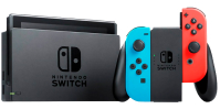 CONSOLA NINTENDO SWITCH V2 CON CONTROLES NEON ROJO Y AZUL 32GB J