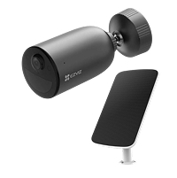 Camara Para Exterior Ezviz EB3 Resolucion 2K Con Vision Nocturna Y Resistente A La Intemperie Tipo Bullet Kit Con Panel Solar