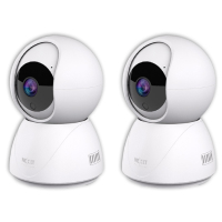 Paquete De 2 Camaras PTZ (Panoramica Inclinacion Y Zoom) Smart WiFi NEXXT Solutions NHC-IP11 2PK Motorizadas Para Interior Resolucion 2K
